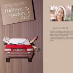 Birute_Moteris is raudonos Audi